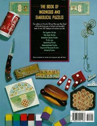 The Book of Ingenious & Diabolical Puzzles - Back Cover