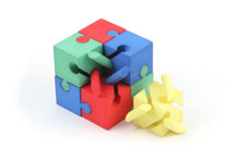 Jigsaw Cube [4-colors]