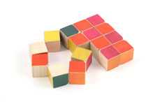 Twist-Cubes 16P [Checker & Rainbow]